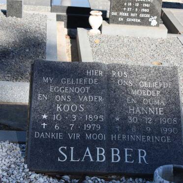 SLABBER Koos 1895-1979 & Hannie 1908-1990