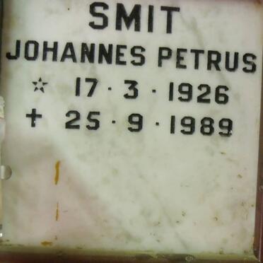 SMIT Johannes Petrus 1926-1989