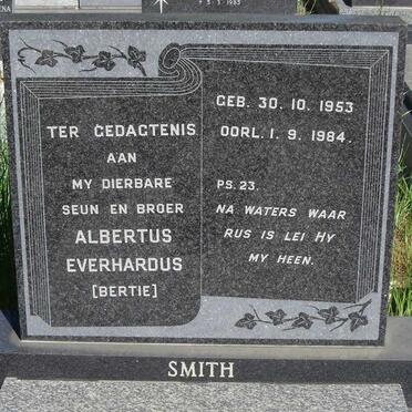 SMITH Albertus Everhardus 1953-1984