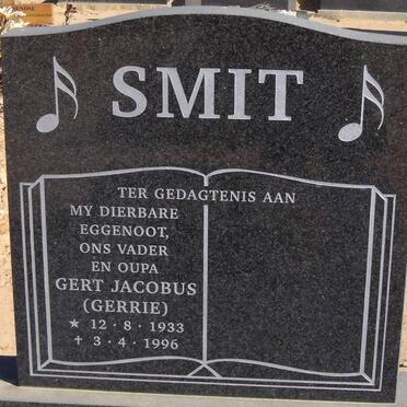 SMIT Gert Jacobus 1933-1996