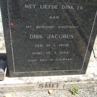 SMIT Dirk Jacobus 1908-1954