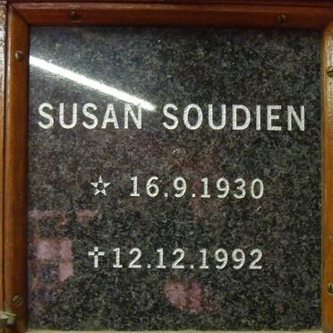 SOUDIEN Susan 1930-1992