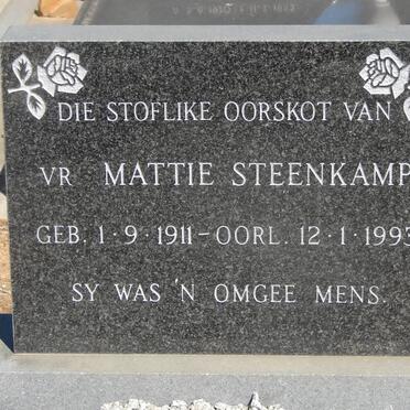 STEENKAMP Mattie 1911-1993