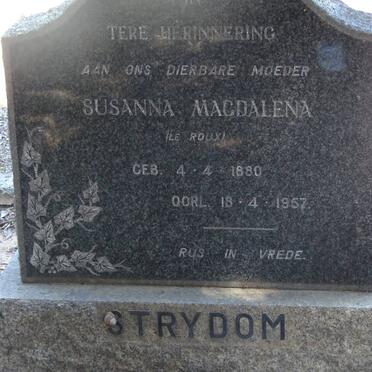 STRYDOM Susanna Magdalena nee LE ROUX 1880-1957