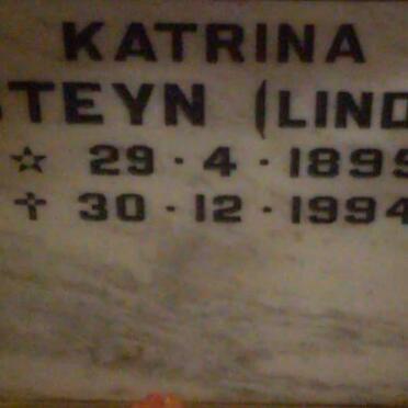 STEYN Katrina nee LINDE 1895-1994