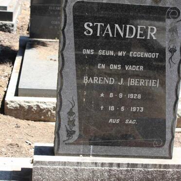 STANDER Barend J. 1928-1973