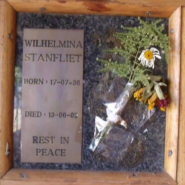 STANFLIET Wilhelmina 1936-2002