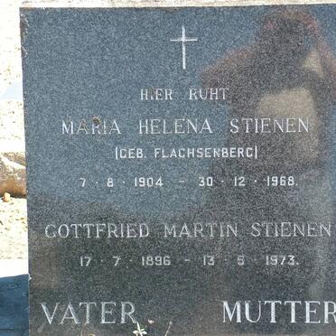 STIENEN Gottfried Martin 1896-1973 & Maria Helena FLACHSENBERG 1904-1968