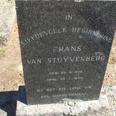 STUYVENBERG Frans, van 1916-1966