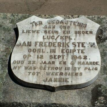 STEYN Jan Frederik -1942