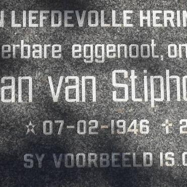 STIPHOUT Johan, van 1946-1998