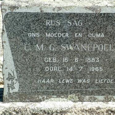 SWANEPOEL C.M.G. 1883-1965