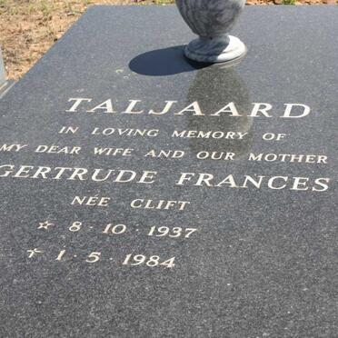 TALJAARD Gertrude Frances nee CLIFT 1937-1984