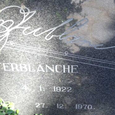 TERBLANCHE N.G. 1922-1970