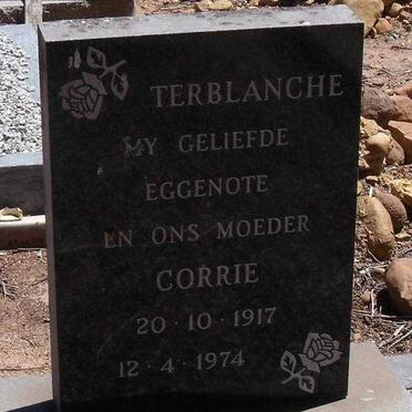 TERBLANCHE Corrie 1917-1974