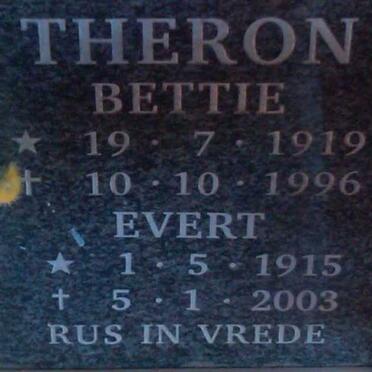 THERON Evert 1915-2003 &amp; Bettie 1919-1996