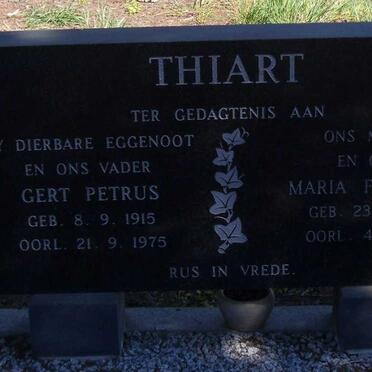 THIART Gert Petrus 1915-1975 &amp; Maria Francina 1921-1991