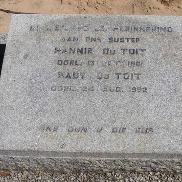 TOIT Hannie, du -1961 :: DU TOIT Baby -1992