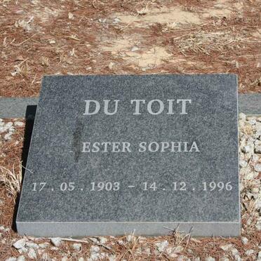 TOIT Ester Sophia, du 1903-1996