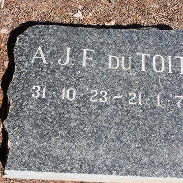 TOIT A.J.F., du 1923-1973