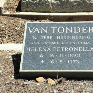 TONDER Helena Petronella, van 1890-1973