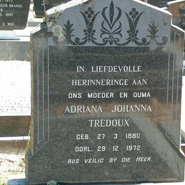 TREDOUX Adriana Johanna 1880-1972