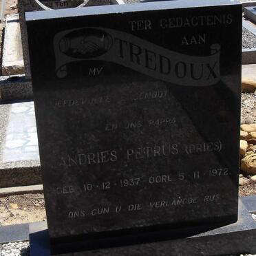 TREDOUX Andries Petrus 1937-1972