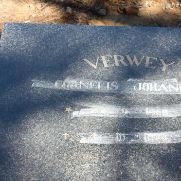 VERWEY Cornelis Johannes 1968-1968