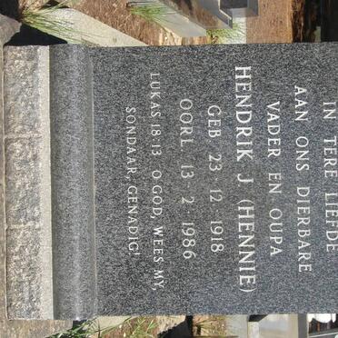 VENTER Hendrik J. 1918-1986