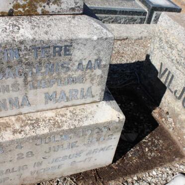 VILJOEN Anna Maria 1925-1942