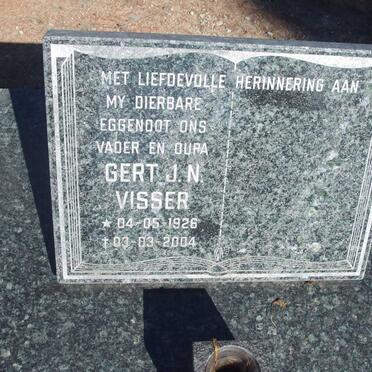 VISSER Gert J.N. 1926-2004