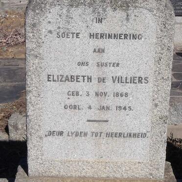 VILLIERS Elizabeth, de 1868-1945