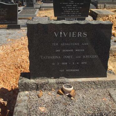 VIVIERS Catharina voorheen SMIT nee KRUGER 1908-1970