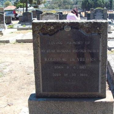 VILLIERS Rousseau, de 1917-1959