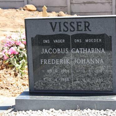 VISSER Jacobus Frederik 1904-1988 &amp; Catharina Johanna 1910-1995