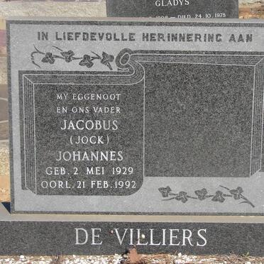 VILLIERS Jacobus Johannes, de 1929-1992