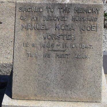 VORSTER Manuel Moza 1885-1947