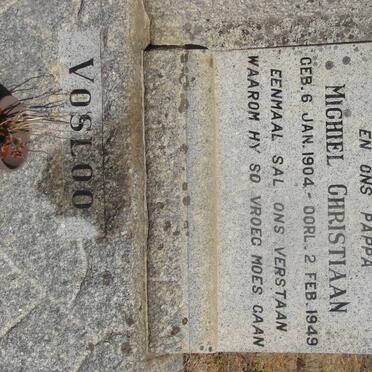 VOSLOO Michiel Christiaan 1904-1949