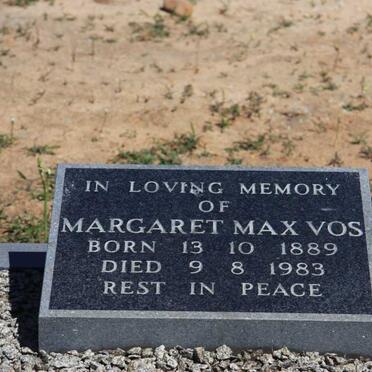 VOS Margaret Max 1889-1983