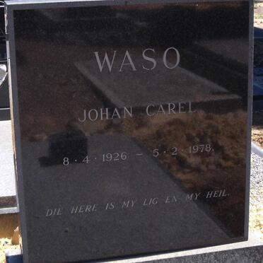 WASO Johan Carel 1926-1978