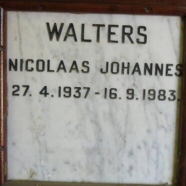 WALTERS Nicolaas Johannes 1937-1983