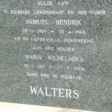 WALTERS Samuel Hendrik 1909-1965 & Maria Wilhelmina 1913-2008