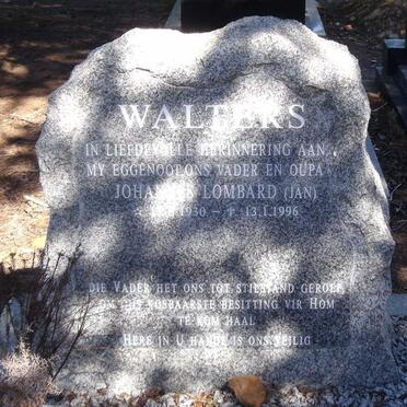 WALTERS Johannes Lombard 1930-1996