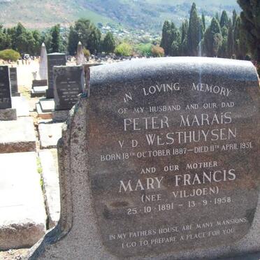 WESTHUYSEN Peter Marais, V.D. 1887-1951 & Mary Francis VILJOEN 1891-1958 :: WESTHUYSEN Louis Botha, V.D. 1914-1985