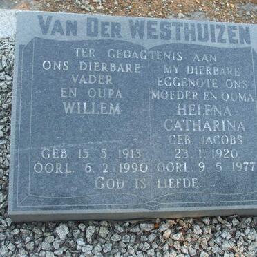 WESTHUIZEN Willem, van der 1913-1990 & Helena Catharina JACOBS 1920-1977
