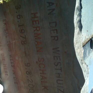 WESTHUIZEN Herman Schalk, van der 1978-2001