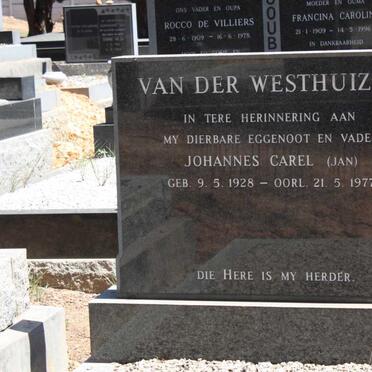 WESTHUIZEN Johannes Carel, van der 1928-1977 