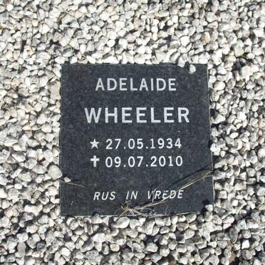 WHEELER Kenneth 1930-1983 :: WHEELER Adelaide 1934-2010 :: WHEELER Kenneth Ernest 1959-2002