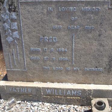 WILLIAMS Fred 1894-1958