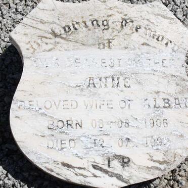 WILLIAMS Alban R. 1899-1931 & Anne 1906-1996 _1